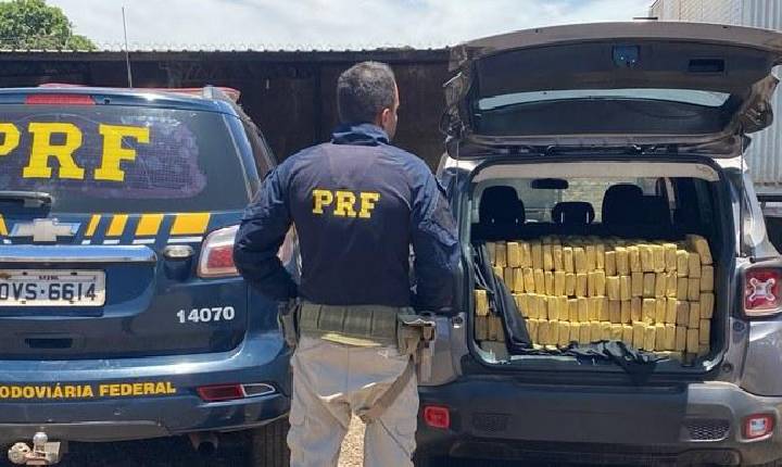 PRF apreende mais de meia tonelada de maconha e recupera veículo em Campo Grande