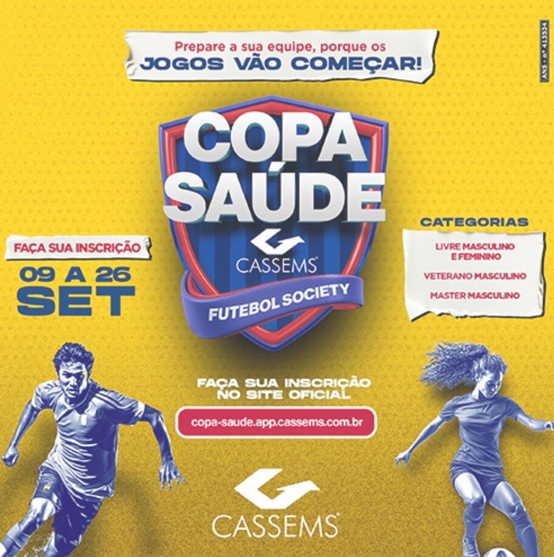 Cassems abre inscrições para a 16ª edição da Copa de Futebol