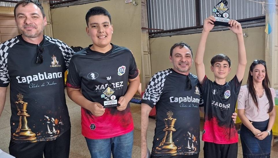 Enxadristas de Ponta Porã conquistam títulos no Sub-12 e Sub-14