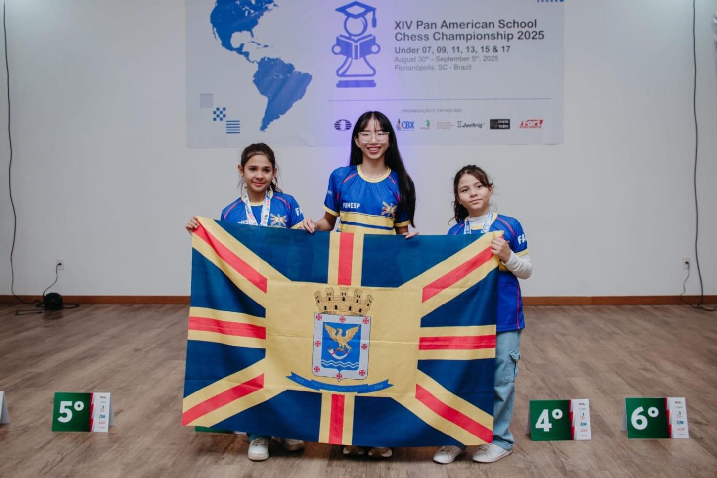 Jovens atletas de xadrez levam Campo Grande ao pódio no Pan-Americano Escolar