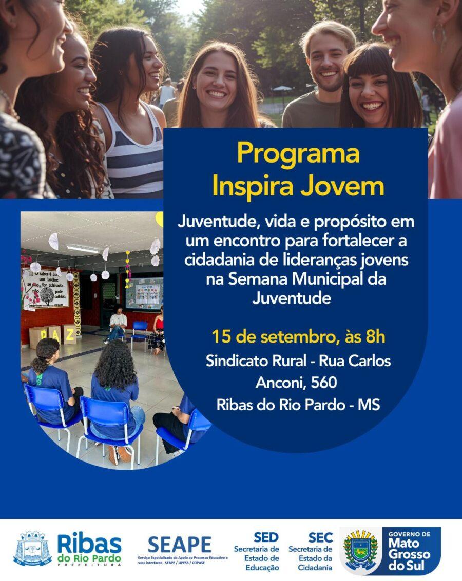 Programa Inspira Jovem chega a Ribas do Rio Pardo para fortalecer lideranças juvenis
