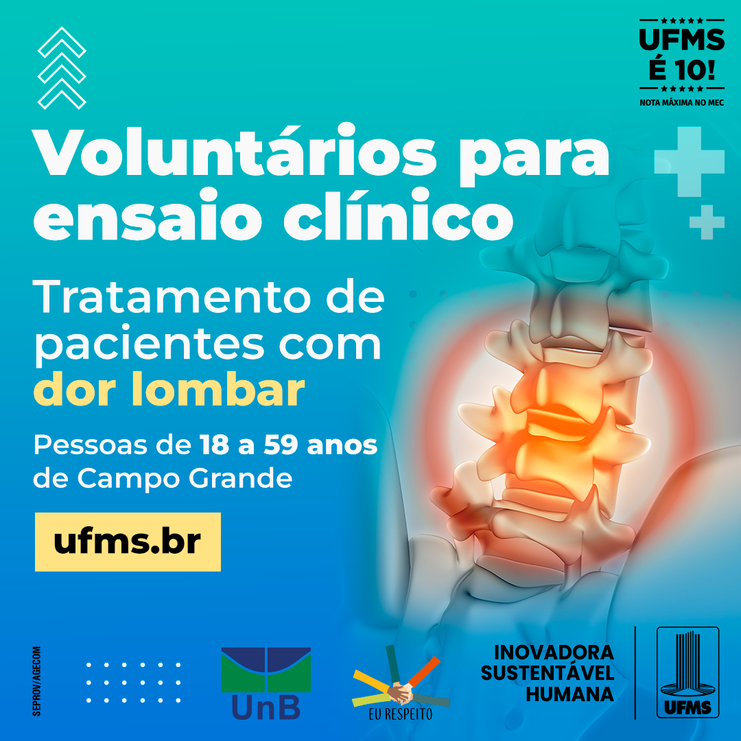 UFMS e UnB iniciam ensaio clínico com aplicativo para tratamento de dor lombar