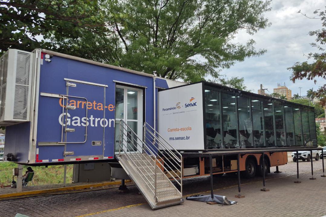Corumbá recebe unidade móvel de gastronomia com cursos gratuitos