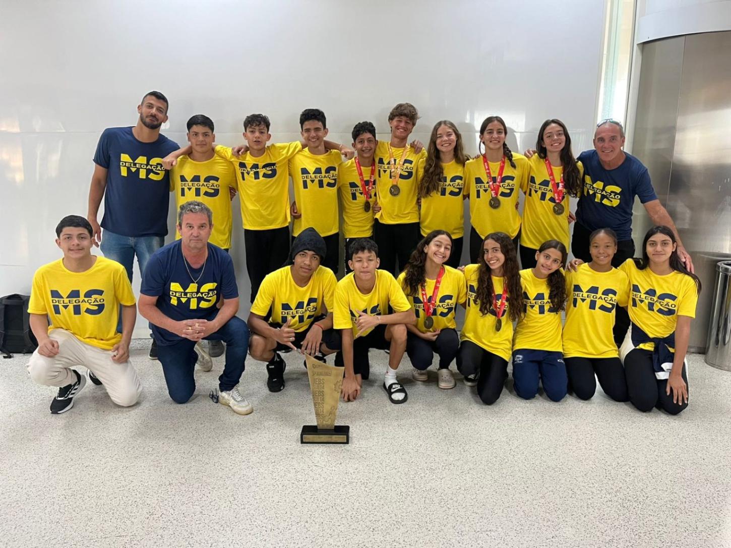 Delegação de MS viaja com 194 atletas para disputar os Jogos Escolares Brasileiros em Uberlândia