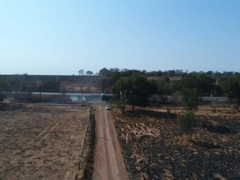 Incêndio provocado por caminhão em Coxim destrói mais de 2,3 mil hectares