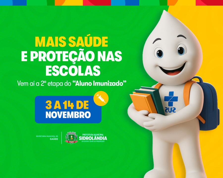 Segunda etapa do Aluno Imunizado leva proteção e saúde às escolas de Sidrolândia