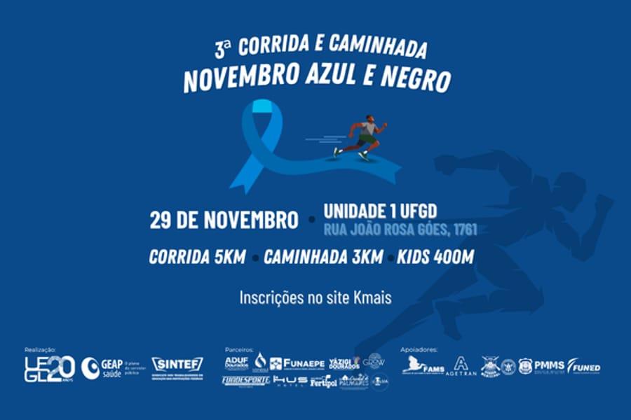 UFGD abre inscrições para 3ª Corrida e Caminhada Novembro Azul e Negro
