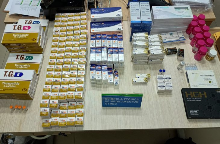 Ação da Vigilância Sanitária de MS apreende mais de 3 mil ampolas e canetas emagrecedoras irregulares enviadas através dos Correios