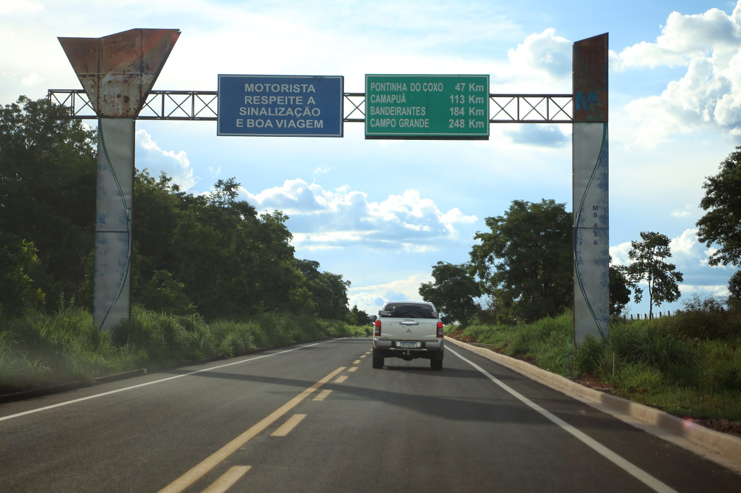 Restauração de MS-436 chega à reta final e impulsiona economia de Camapuã e Figueirão