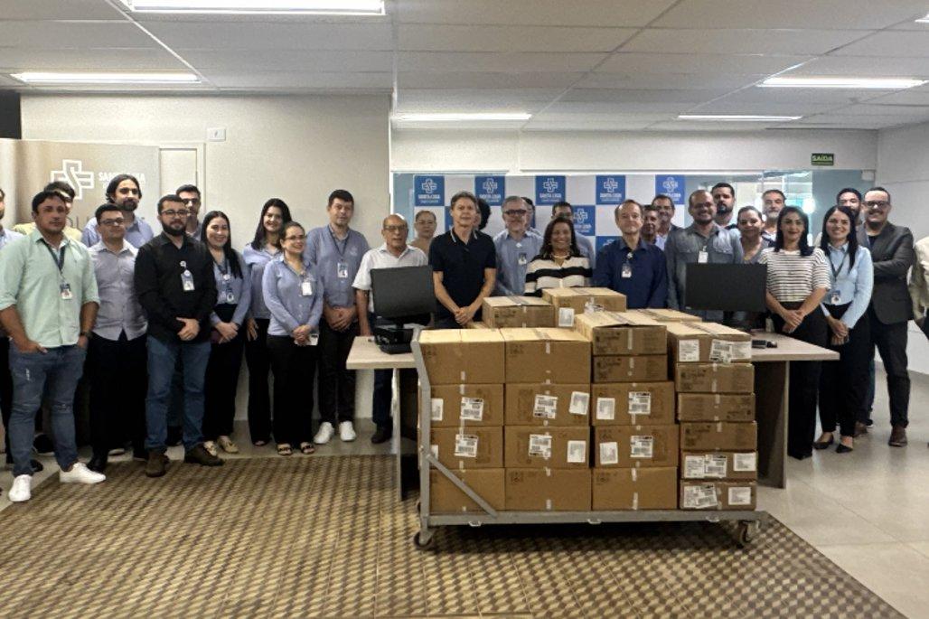 Paulo Duarte entrega emenda para Santa Casa de Campo Grande