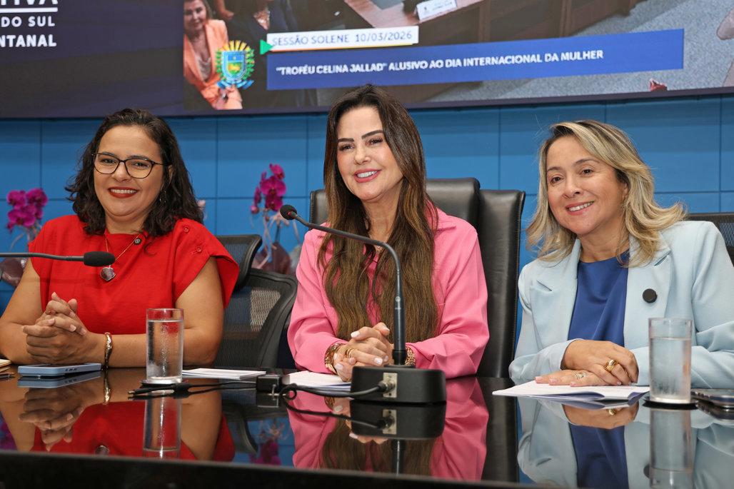 Deputadas Gleice Jane, Mara Caseiro e Lia Nogueira  atuam em pautas voltadas às mulheres.