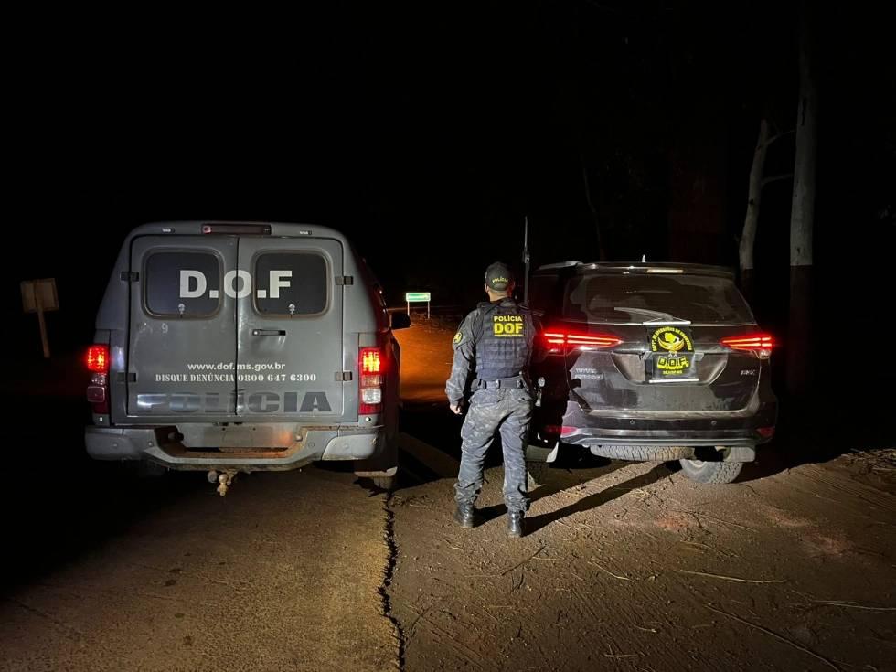 DOF recupera em Laguna Carapã veículo furtado em Campo Grande