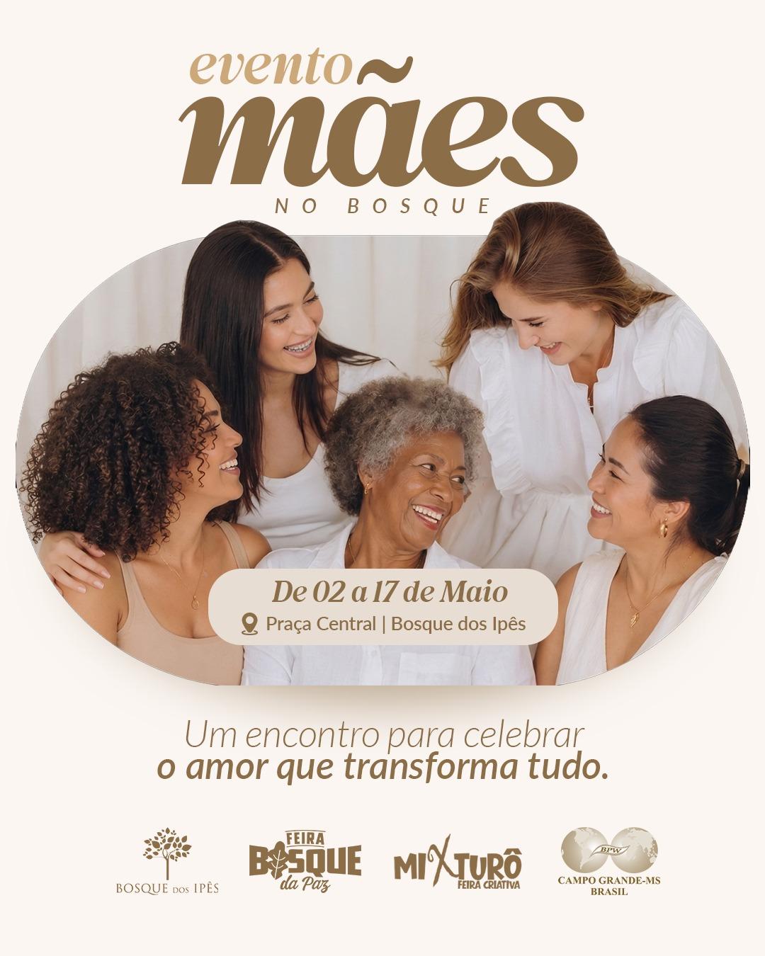 Convite do Evento Mães no Bosque. (Imagem: Divulgação)