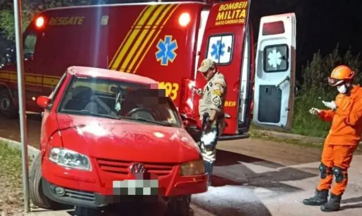 Jovem empurra carro para ajudar motorista bêbado e acaba atropelado em Corumbá