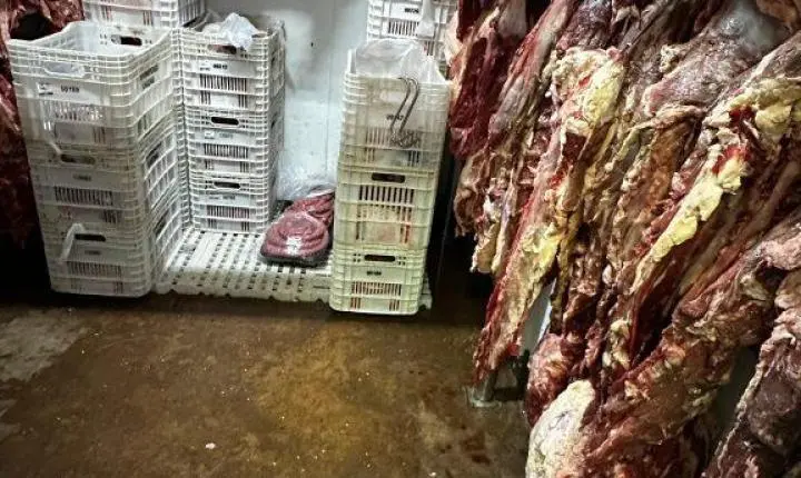 Operação conjunta leva a apreensão de mais de 2 toneladas de carnes impróprias para o consumo no Rita Vieira
