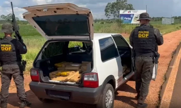Trafegando em alta velocidade, adolescente é apreendido levando mais de 300kg de maconha em Ponta Porã